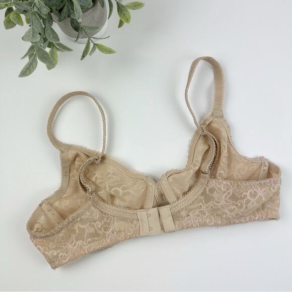 Wacoal Beyond Basic Unlined Full Coverage Bra 855136 Beige Size 36C - Picture 4 of 4
